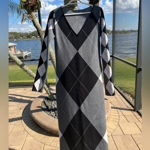 VERY COOL Argyle Sweater Dress by Stella McCartney RARE